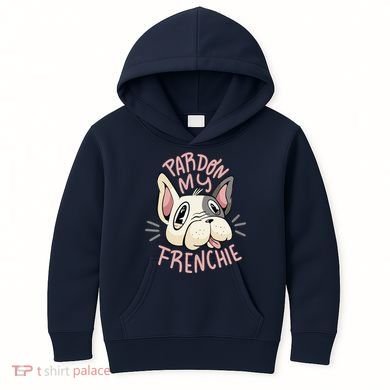 Pardon My Frenchie Bulldog Kids Hoodie