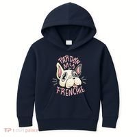 Pardon My Frenchie Bulldog Kids Hoodie thumb 0
