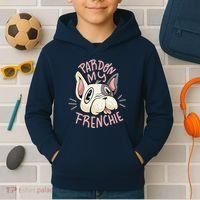 Pardon My Frenchie Bulldog Kids Hoodie thumb 2