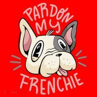 Pardon My Frenchie Bulldog Santa Hat thumb 1