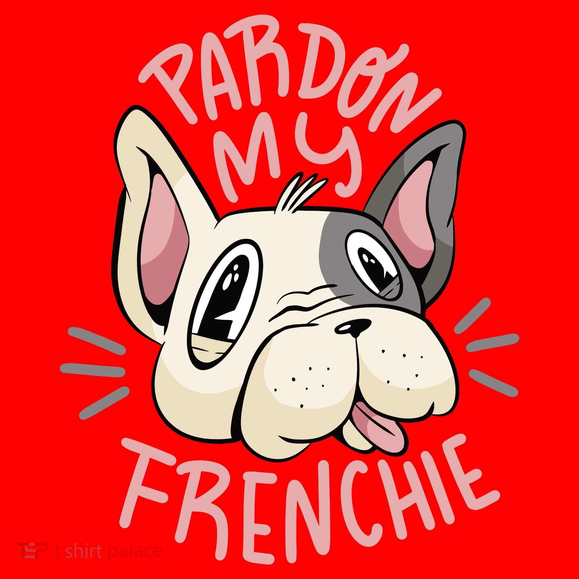 Pardon My Frenchie Bulldog Santa Hat