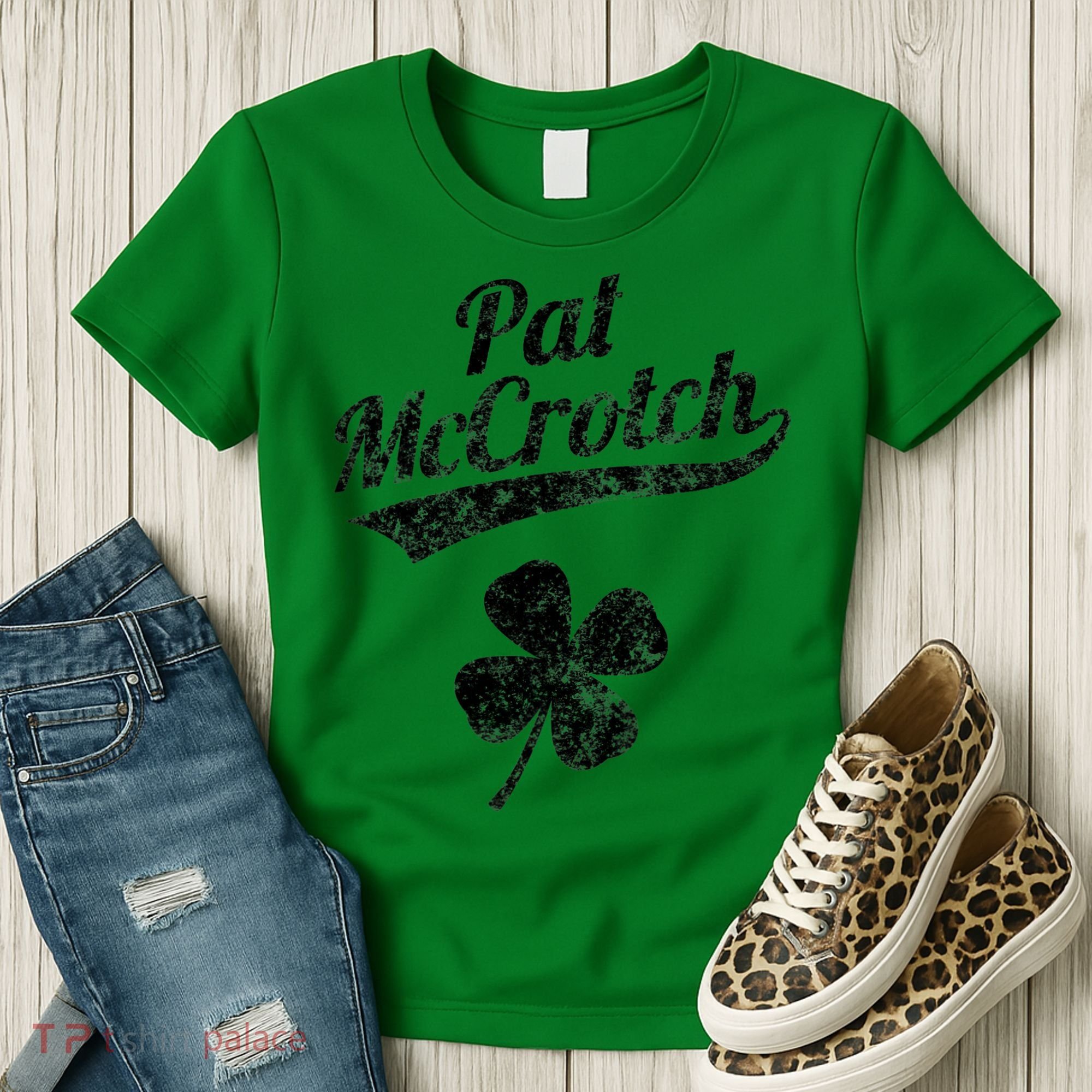 Pat McCrotch Funny Saint Patricks Day St Patricks Day Irish Women's T-Shirt