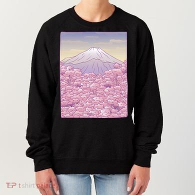 Pastel Mount Fuji Women's Sweatshirt