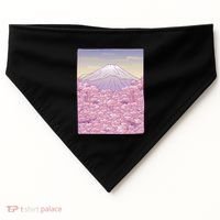 Pastel Mount Fuji USA-Made Doggie Bandana thumb 0