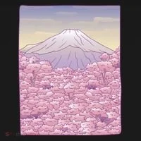Pastel Mount Fuji Bucket Hat thumb 4