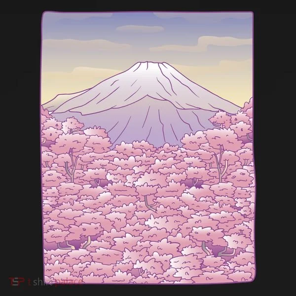 Pastel Mount Fuji Bucket Hat