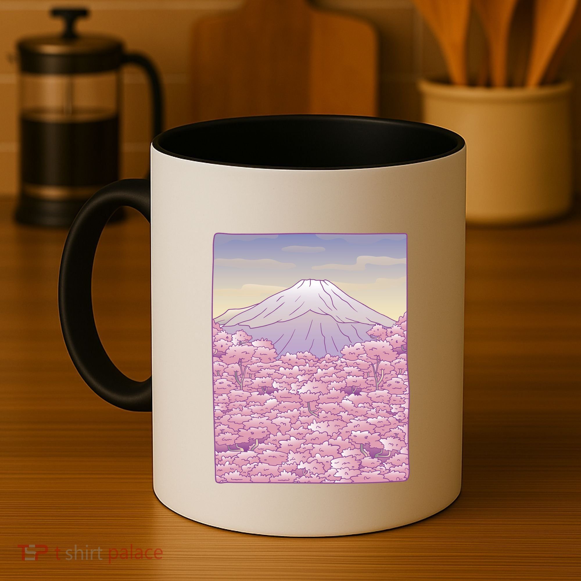 Pastel Mount Fuji Coffee Mug