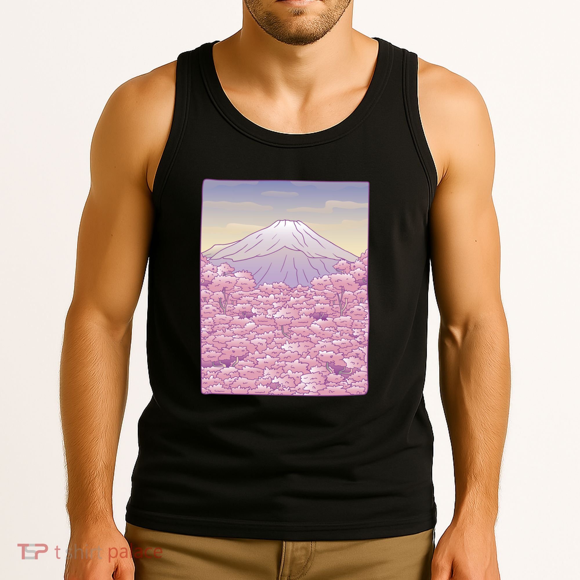 Pastel Mount Fuji Tank Top