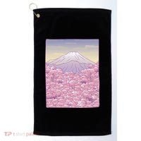 Pastel Mount Fuji Golf Towel thumb 0