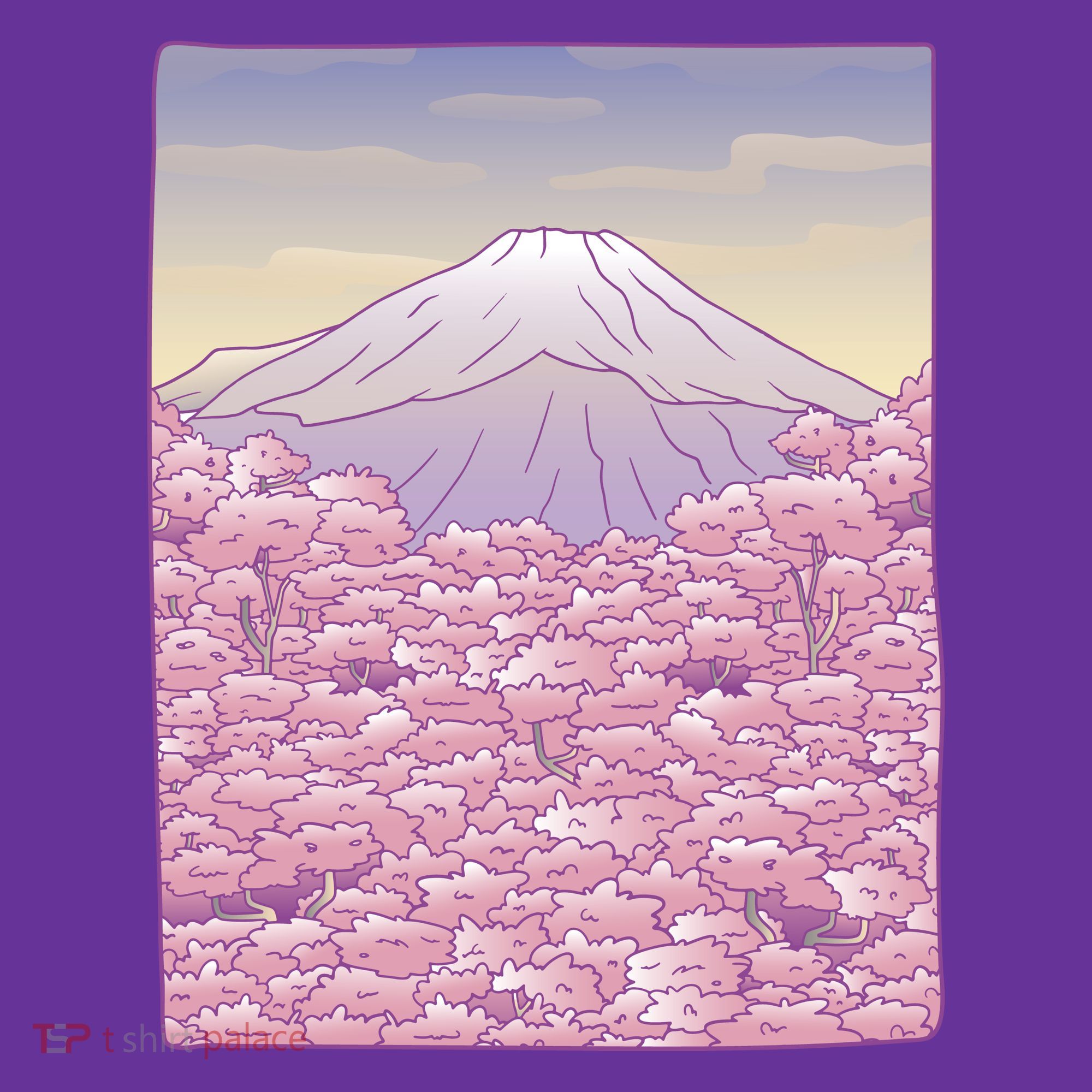 Pastel Mount Fuji Hoodie
