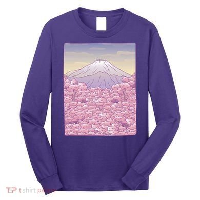 Pastel Mount Fuji Long Sleeve Shirt