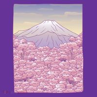 Pastel Mount Fuji Long Sleeve Shirt thumb 2