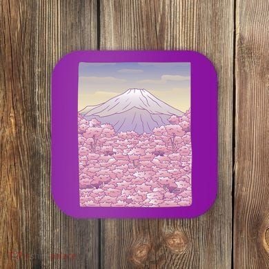 Pastel Mount Fuji Coaster