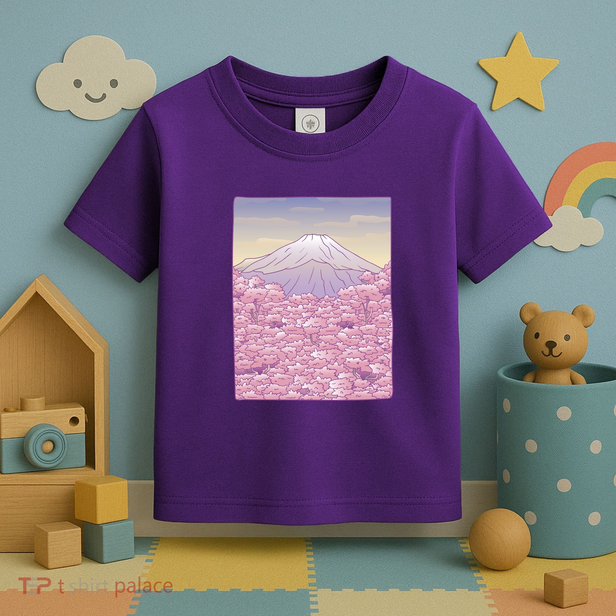 Pastel Mount Fuji Toddler T-Shirt