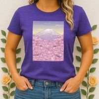 Pastel Mount Fuji Women's T-Shirt thumb 2