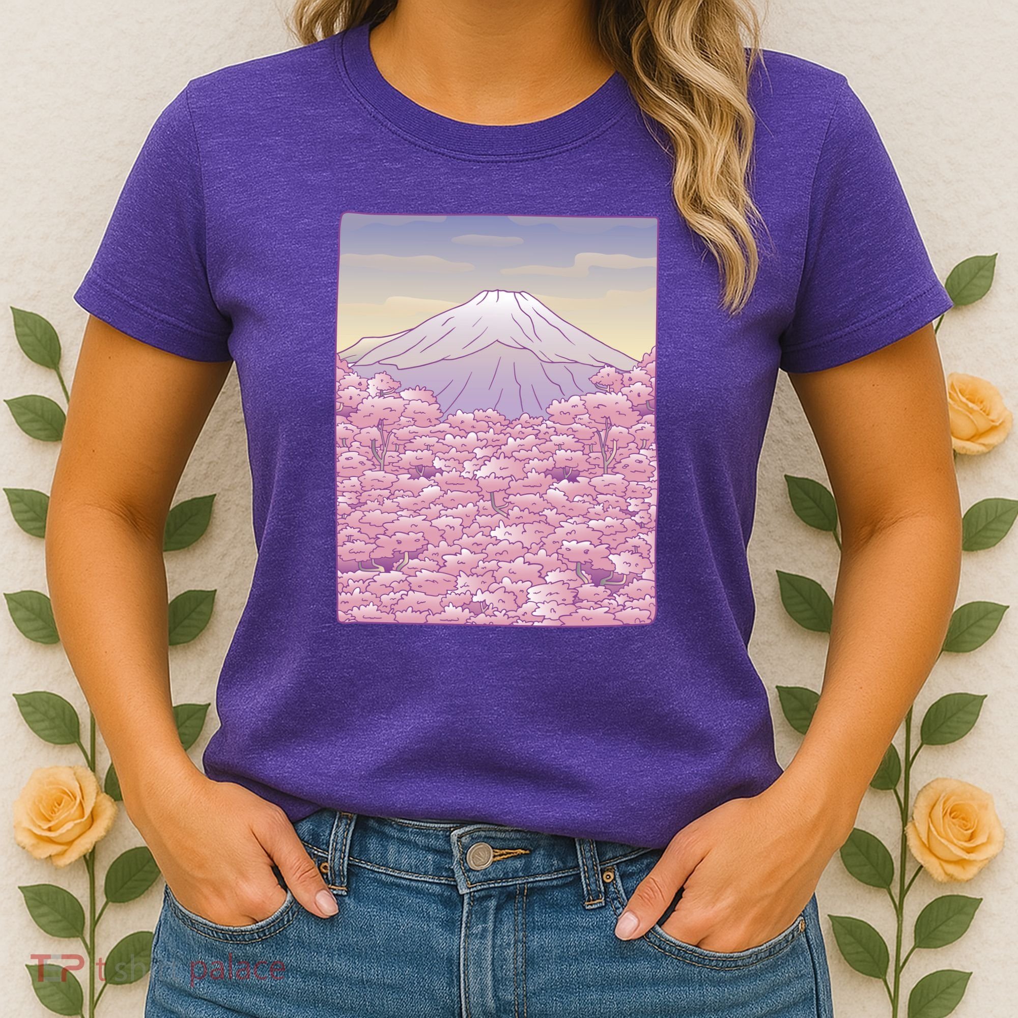 Pastel Mount Fuji Women's T-Shirt