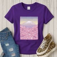 Pastel Mount Fuji Women's T-Shirt thumb 3