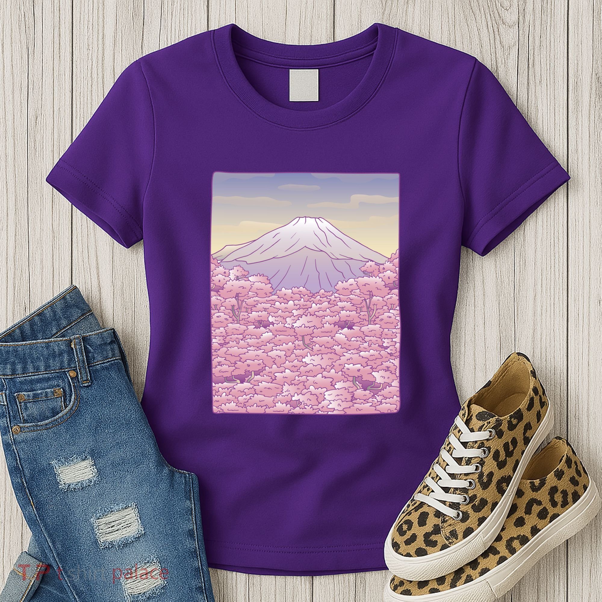 Pastel Mount Fuji Women's T-Shirt