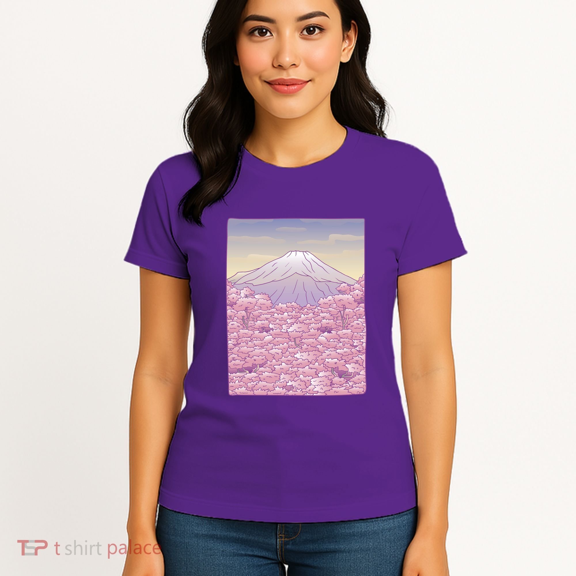 Pastel Mount Fuji Women's T-Shirt