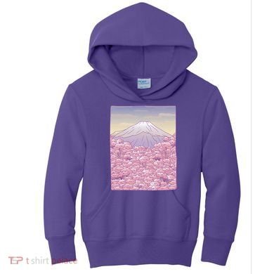 Pastel Mount Fuji Kids Hoodie