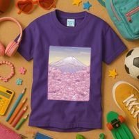 Pastel Mount Fuji Kids T-Shirt thumb 3