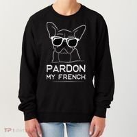 Pardon My French Frenchie Bulldog Women's Sweatshirt thumb 0