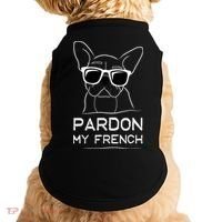 Pardon My French Frenchie Bulldog Doggie Tank thumb 0
