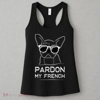 Pardon My French Frenchie Bulldog Women's Tank Top thumb 3