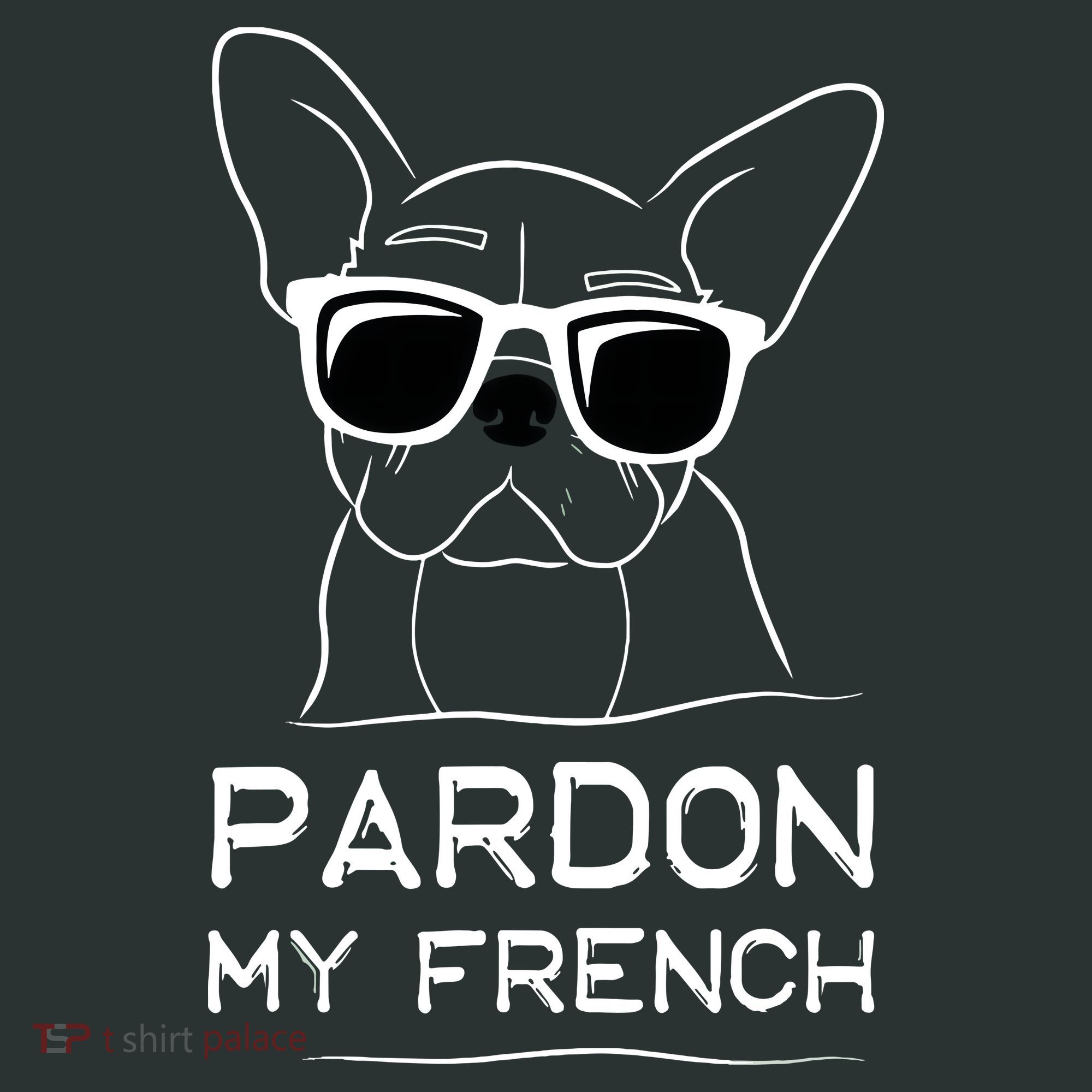 Pardon My French Frenchie Bulldog Long Sleeve Shirt