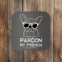 Pardon My French Frenchie Bulldog Coaster thumb 0