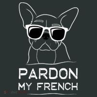 Pardon My French Frenchie Bulldog Mousepad thumb 1