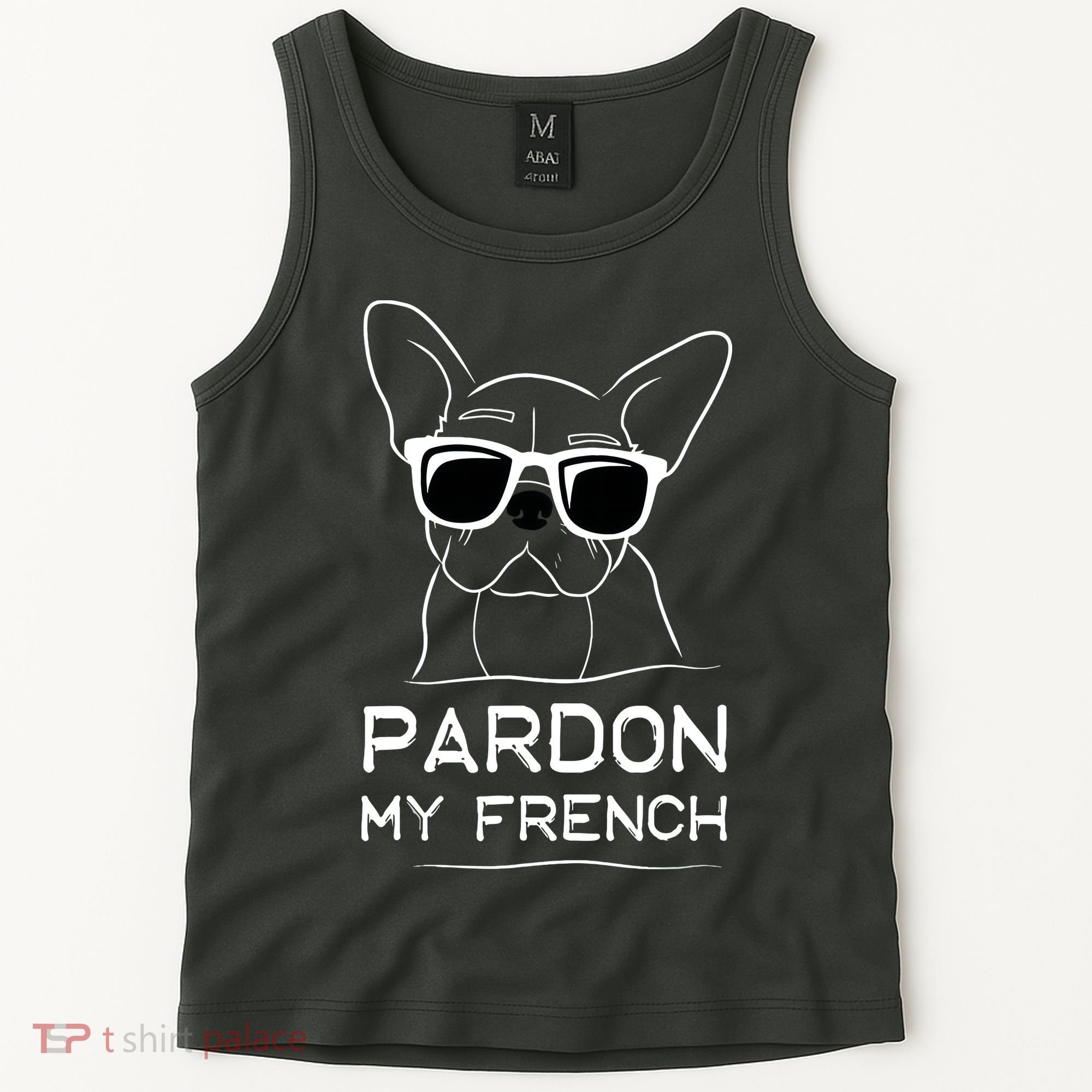 Pardon My French Frenchie Bulldog Tank Top