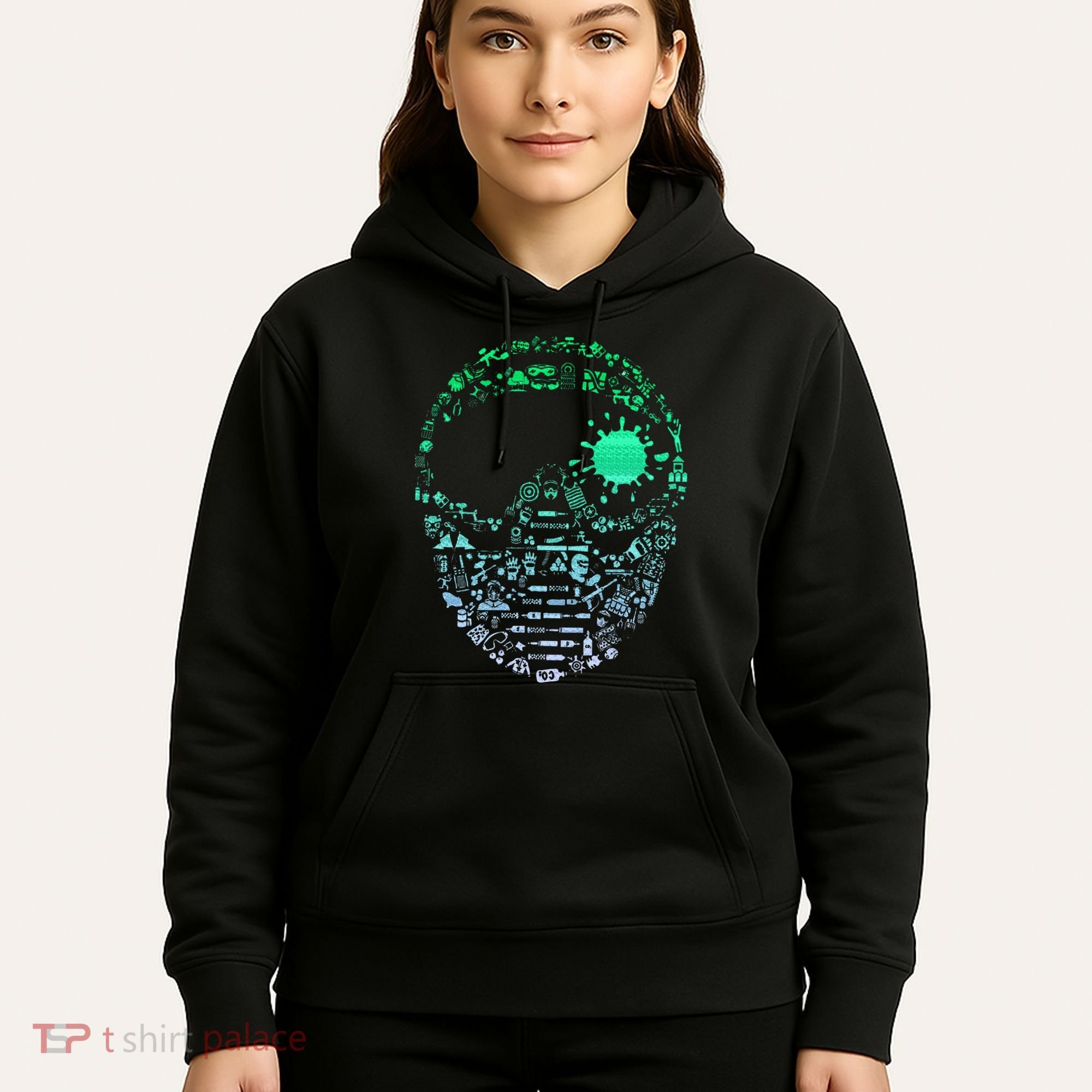 Paintball Mask For Paintballer Paintballing Hoodie