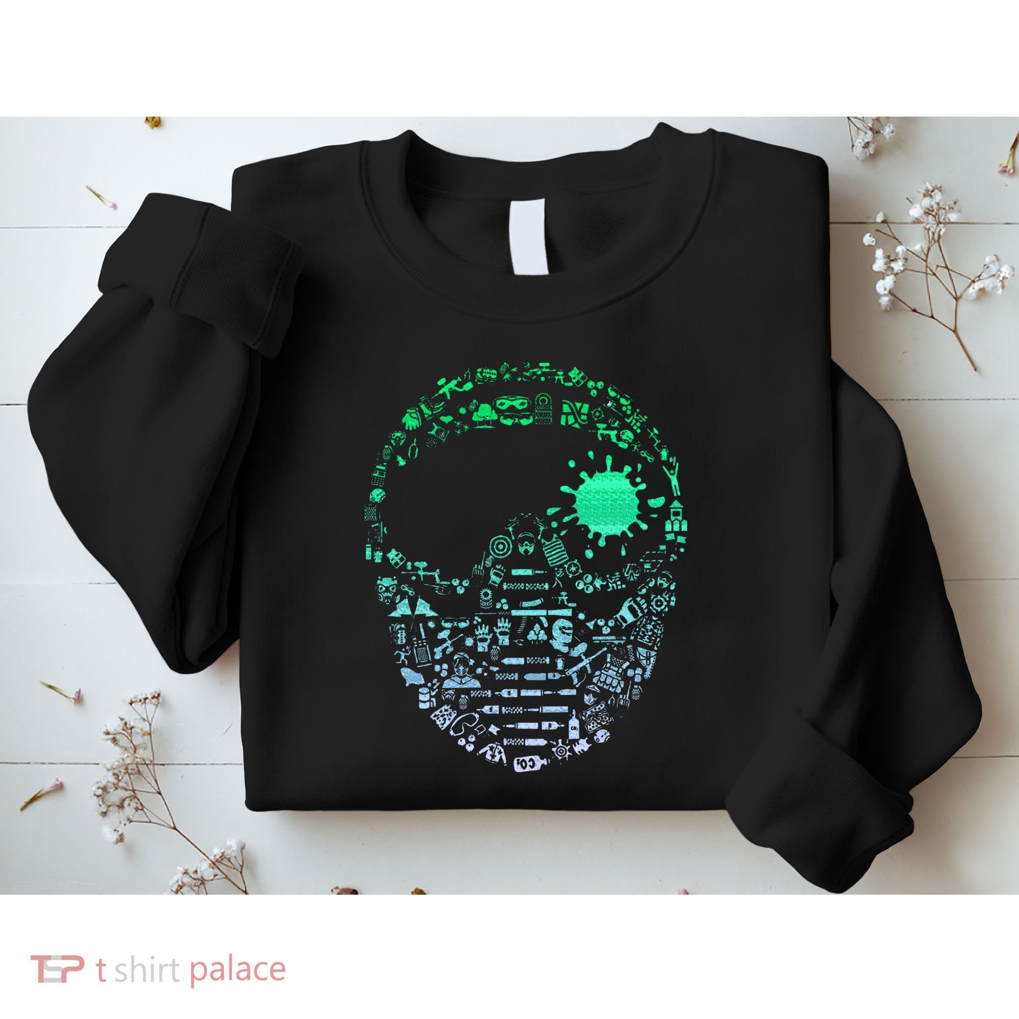 Paintball Mask For Paintballer Paintballing Sweatshirt