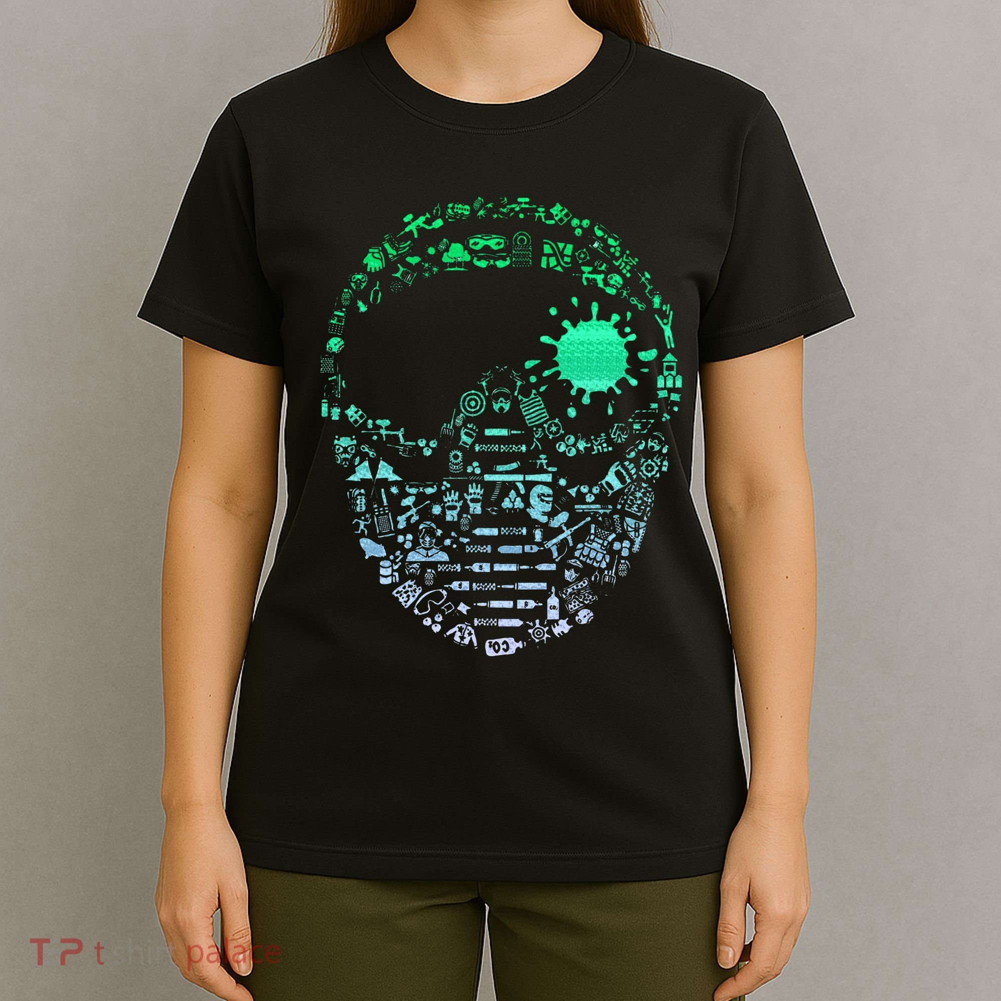 Paintball Mask For Paintballer Paintballing T-Shirt