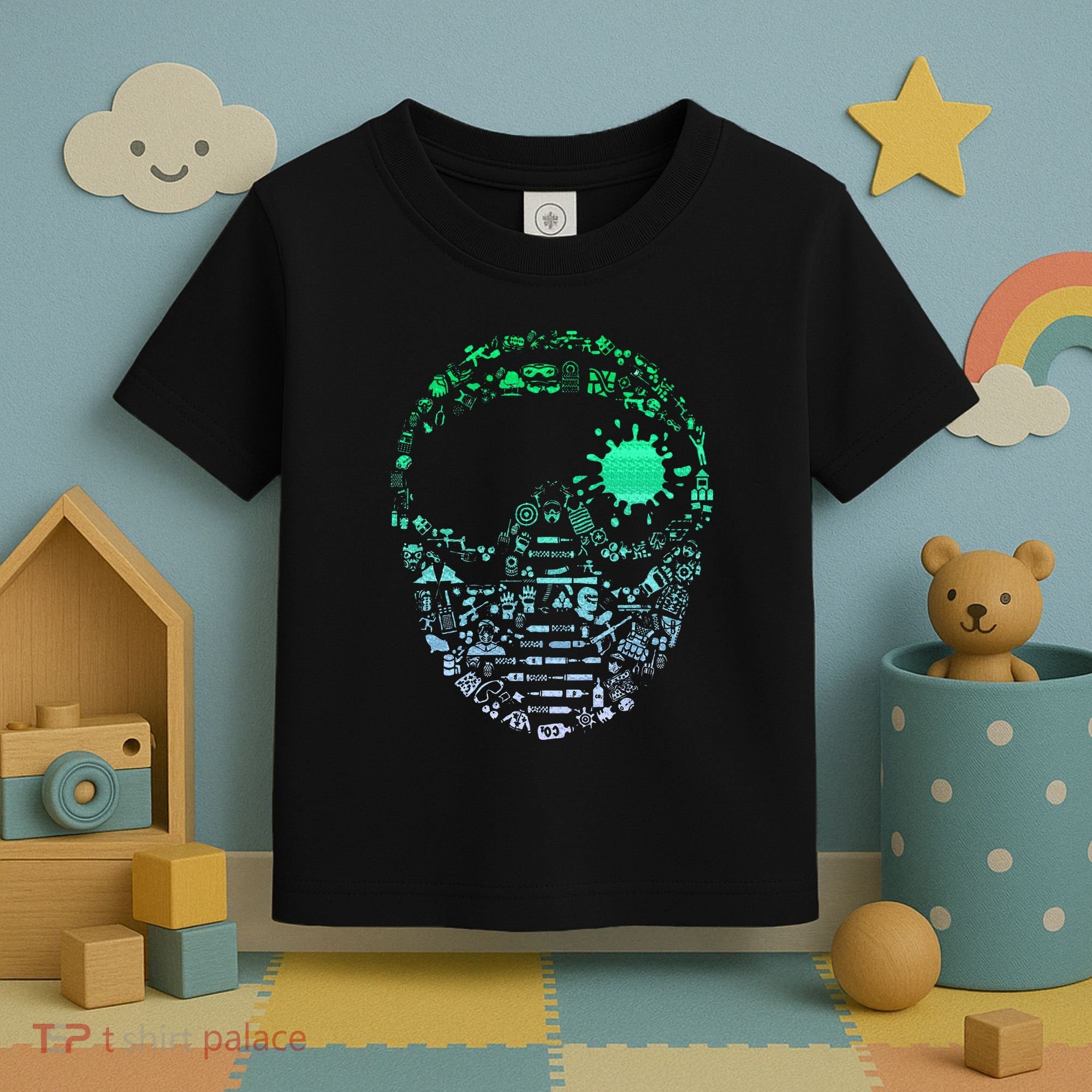 Paintball Mask For Paintballer Paintballing Toddler T-Shirt