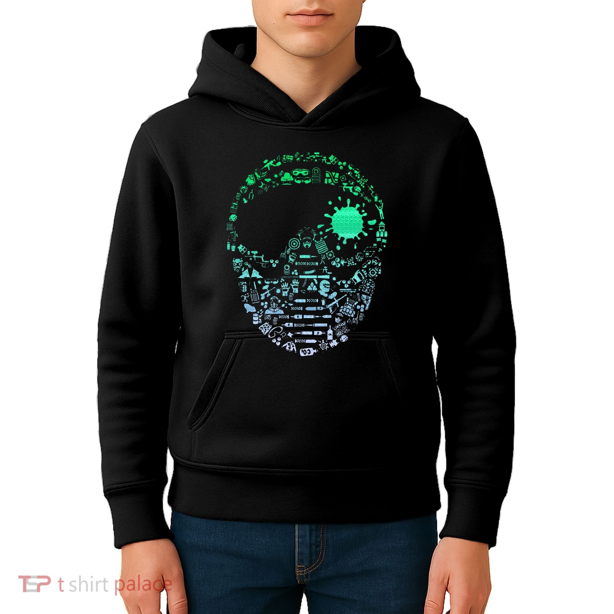 Paintball Mask For Paintballer Paintballing Kids Hoodie