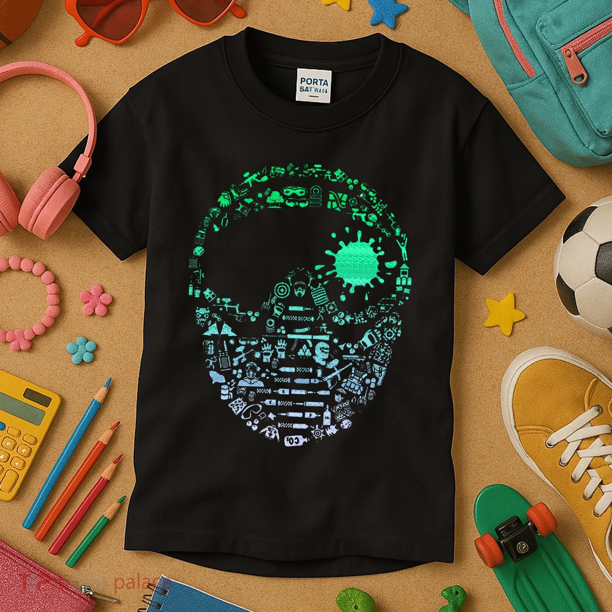 Paintball Mask For Paintballer Paintballing Kids T-Shirt
