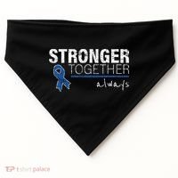 Positive Message For Women Colon Cancer Awareness USA-Made Doggie Bandana thumb 0