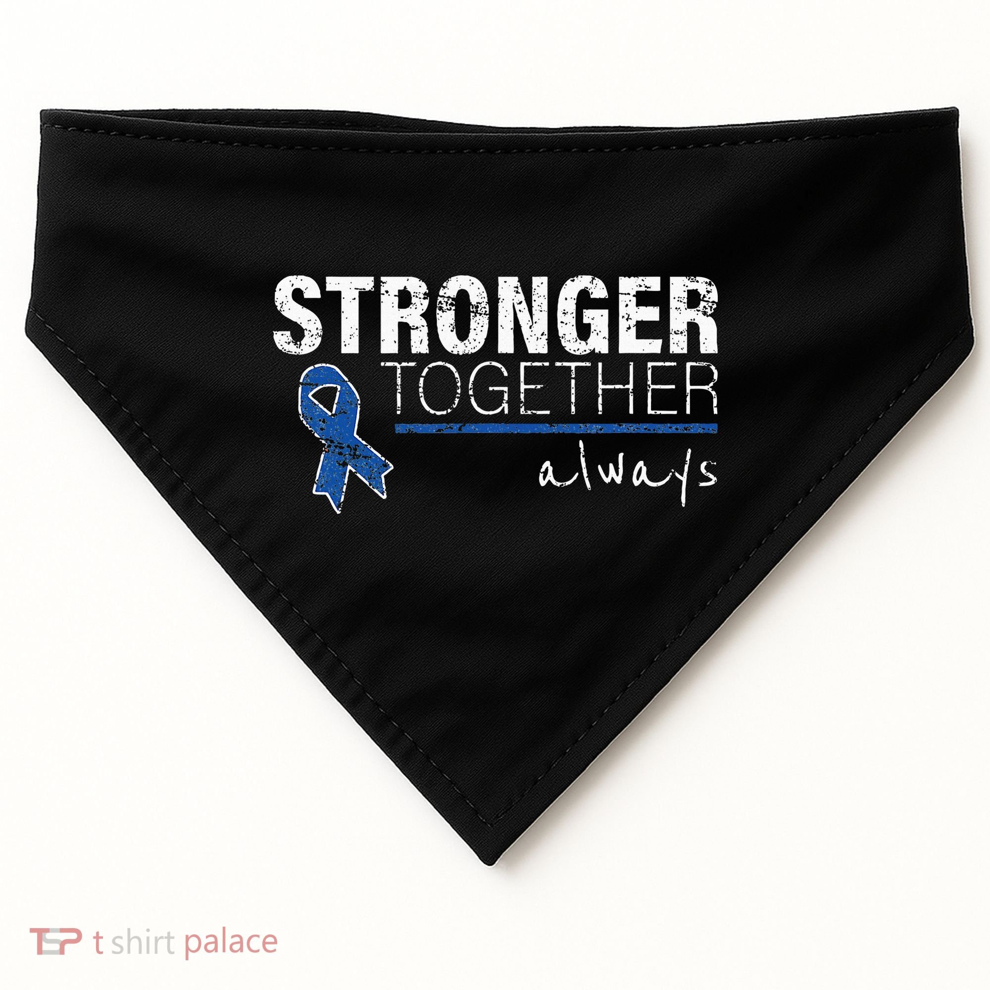 Positive Message For Women Colon Cancer Awareness USA-Made Doggie Bandana