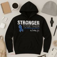 Positive Message For Women Colon Cancer Awareness Hoodie thumb 3