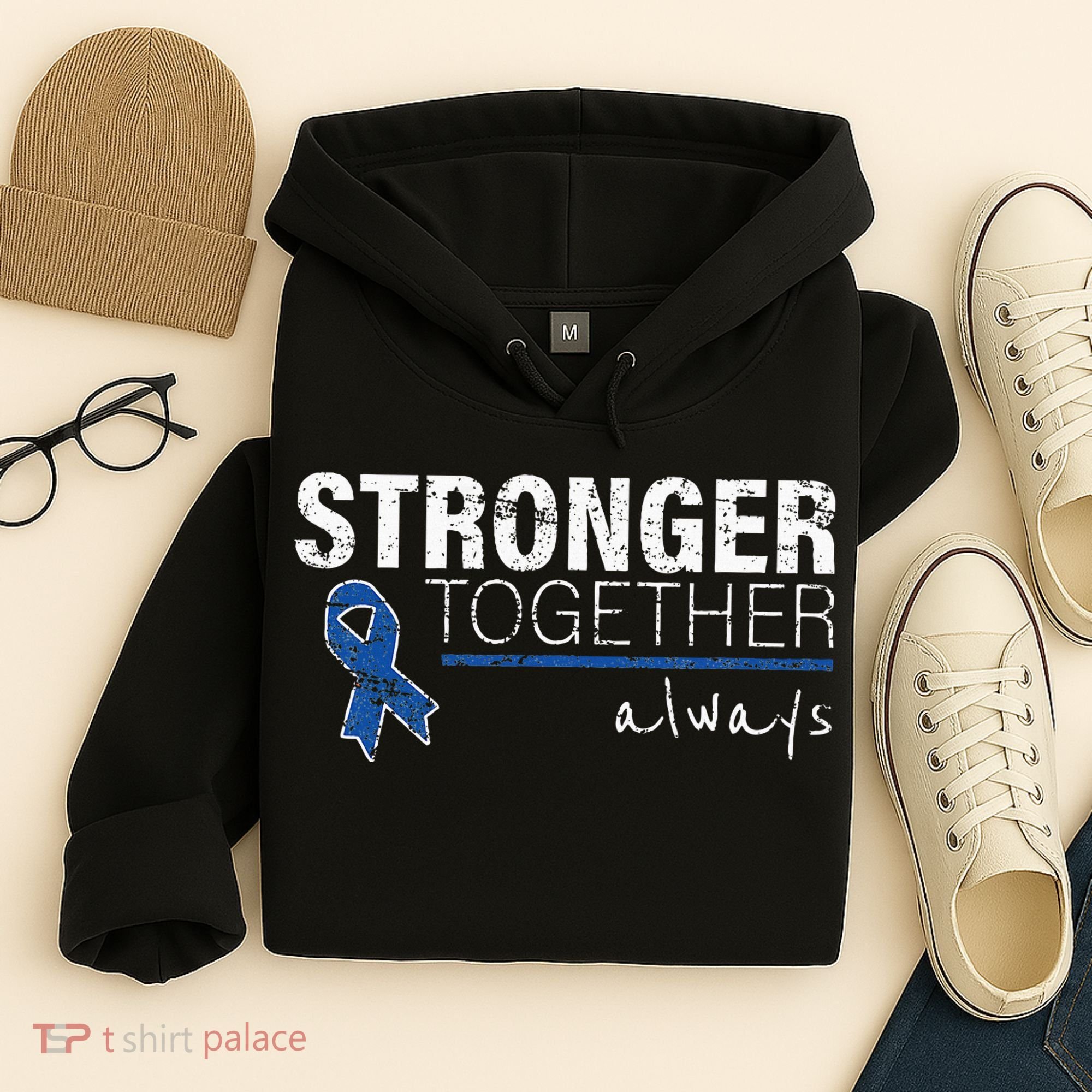 Positive Message For Women Colon Cancer Awareness Hoodie