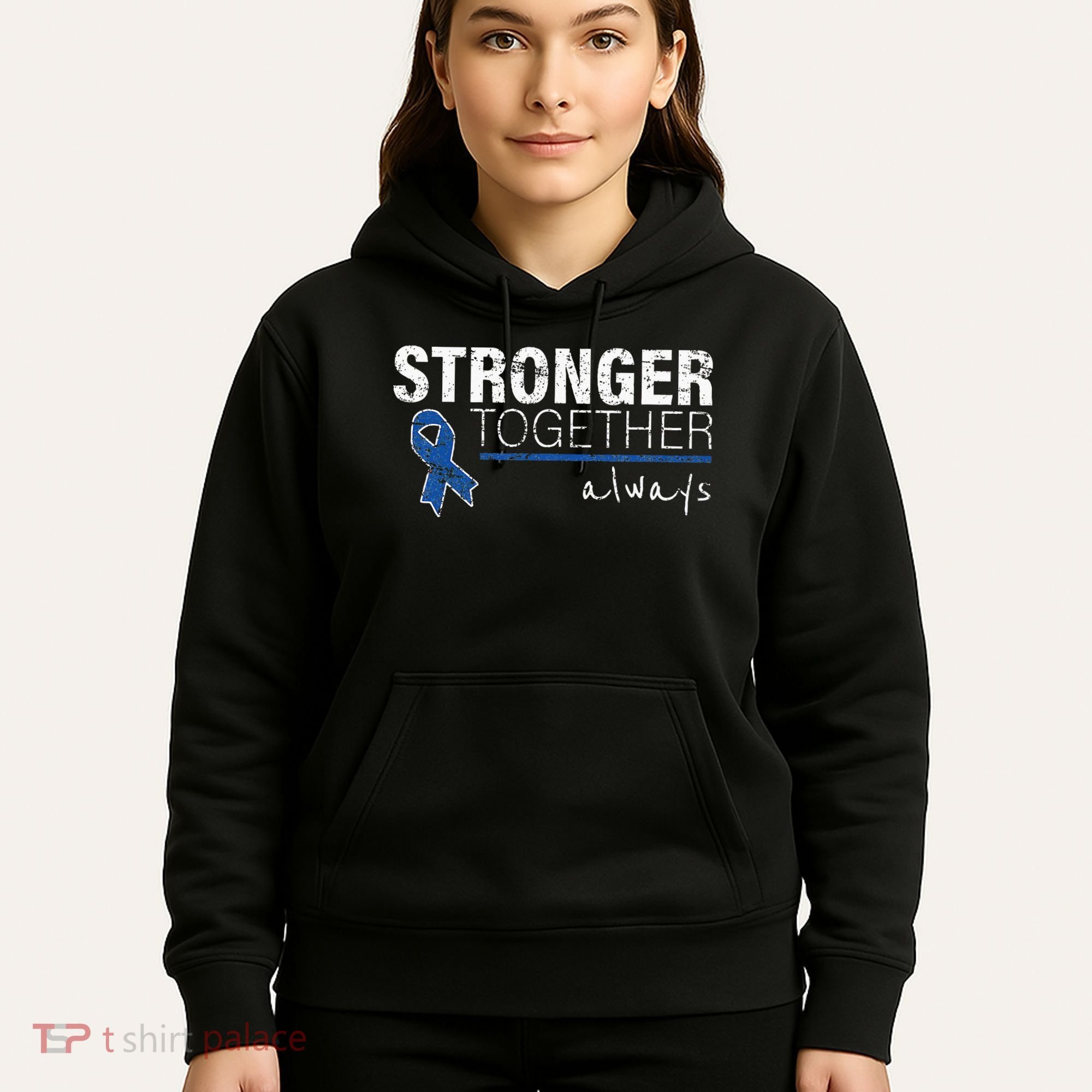 Positive Message For Women Colon Cancer Awareness Hoodie