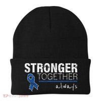 Positive Message For Women Colon Cancer Awareness Beanie thumb 0