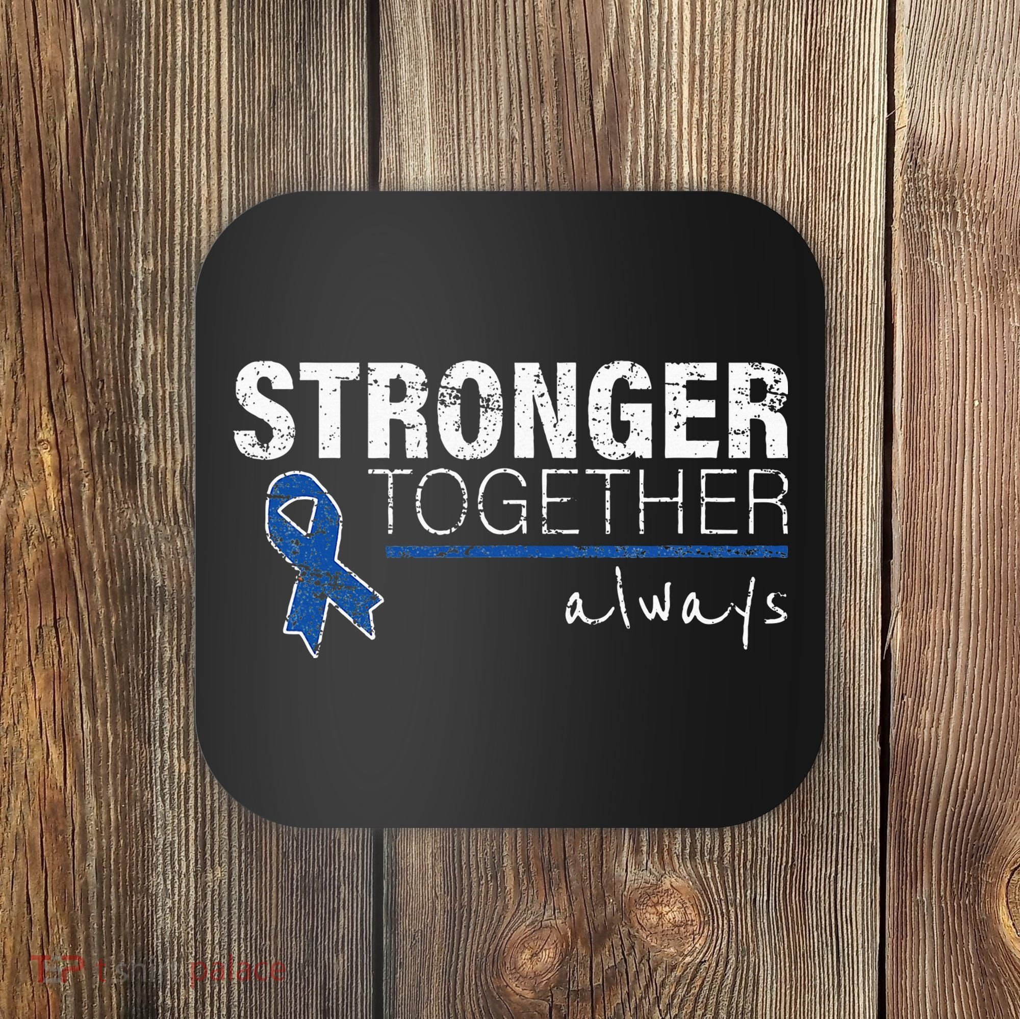 Positive Message For Women Colon Cancer Awareness Coaster