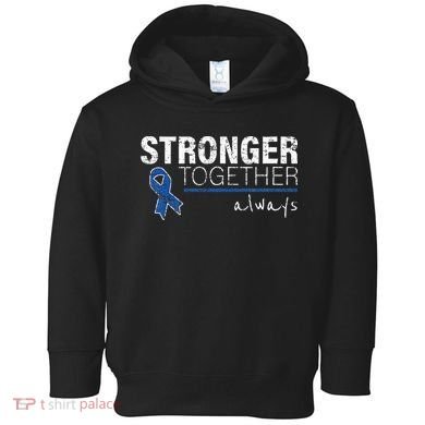 Positive Message For Women Colon Cancer Awareness Toddler Hoodie