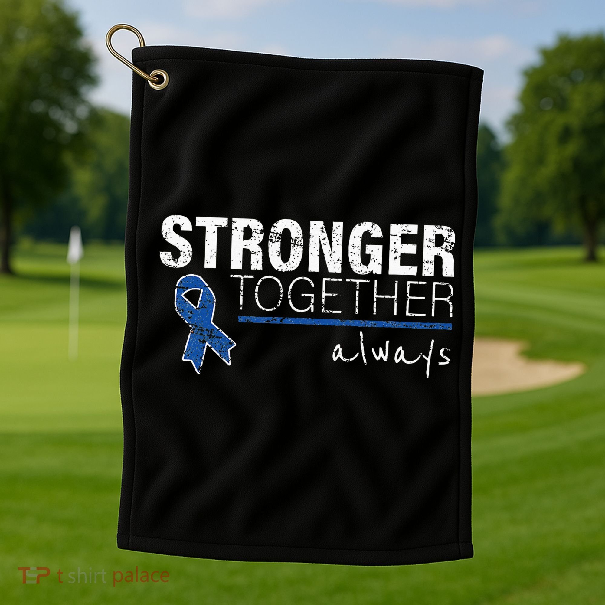 Positive Message For Women Colon Cancer Awareness Golf Towel