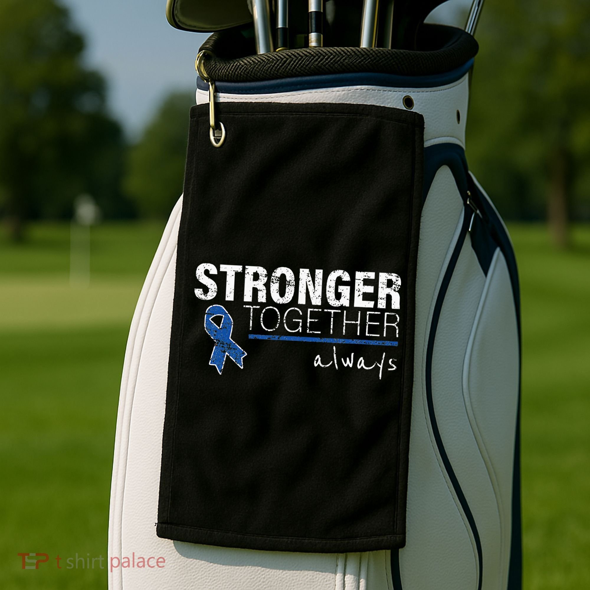 Positive Message For Women Colon Cancer Awareness Golf Towel