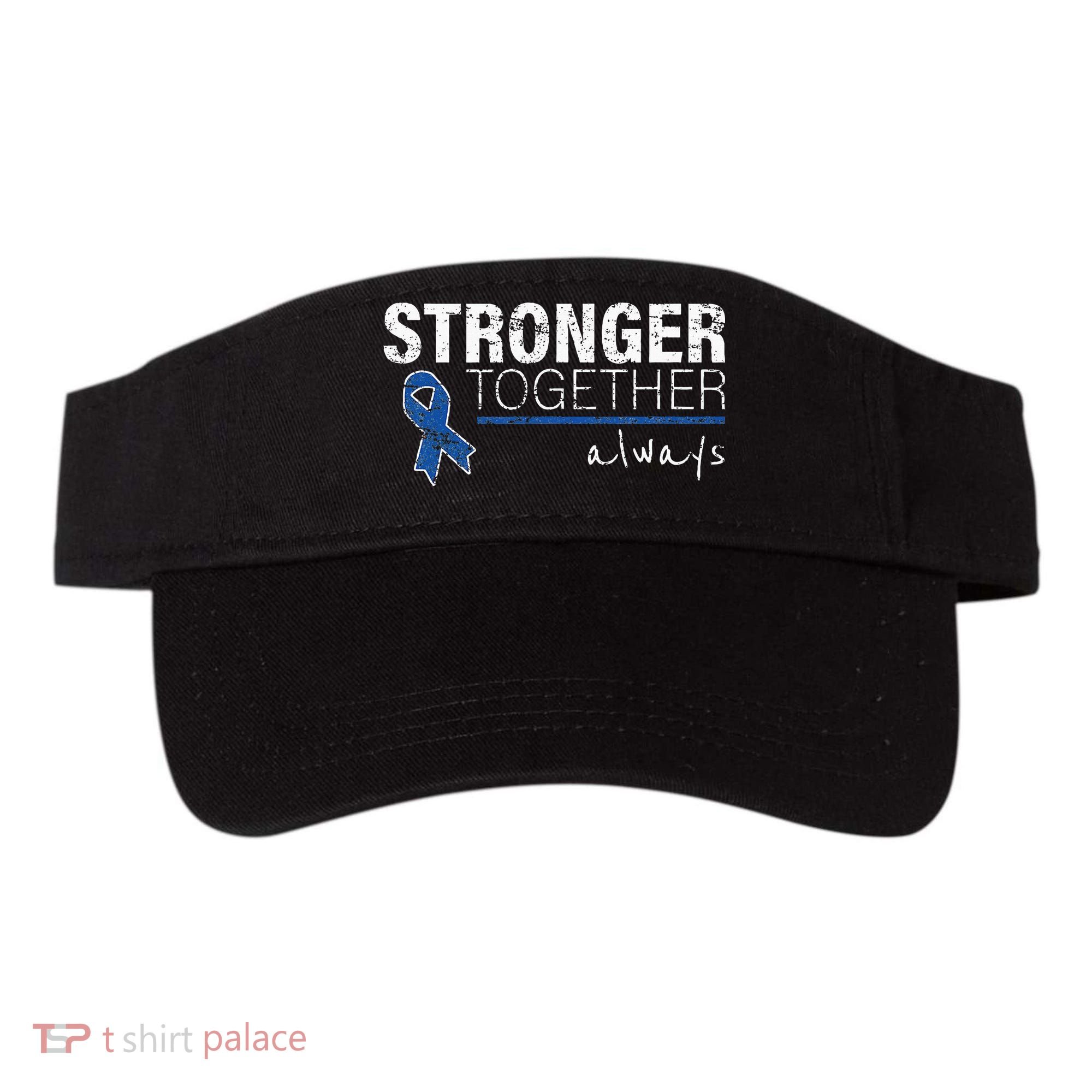 Positive Message For Women Colon Cancer Awareness Visor