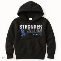 Positive Message For Women Colon Cancer Awareness Kids Hoodie thumb 0